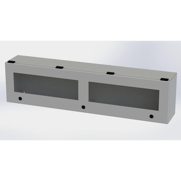 Saginaw Control & Engineering Carbon Steel Electrical Enclosures, 9 in H, 6 in D, 36 in W, NEMA 3R, 4, 12, 13, Hinged - SCE-L9366ELJW