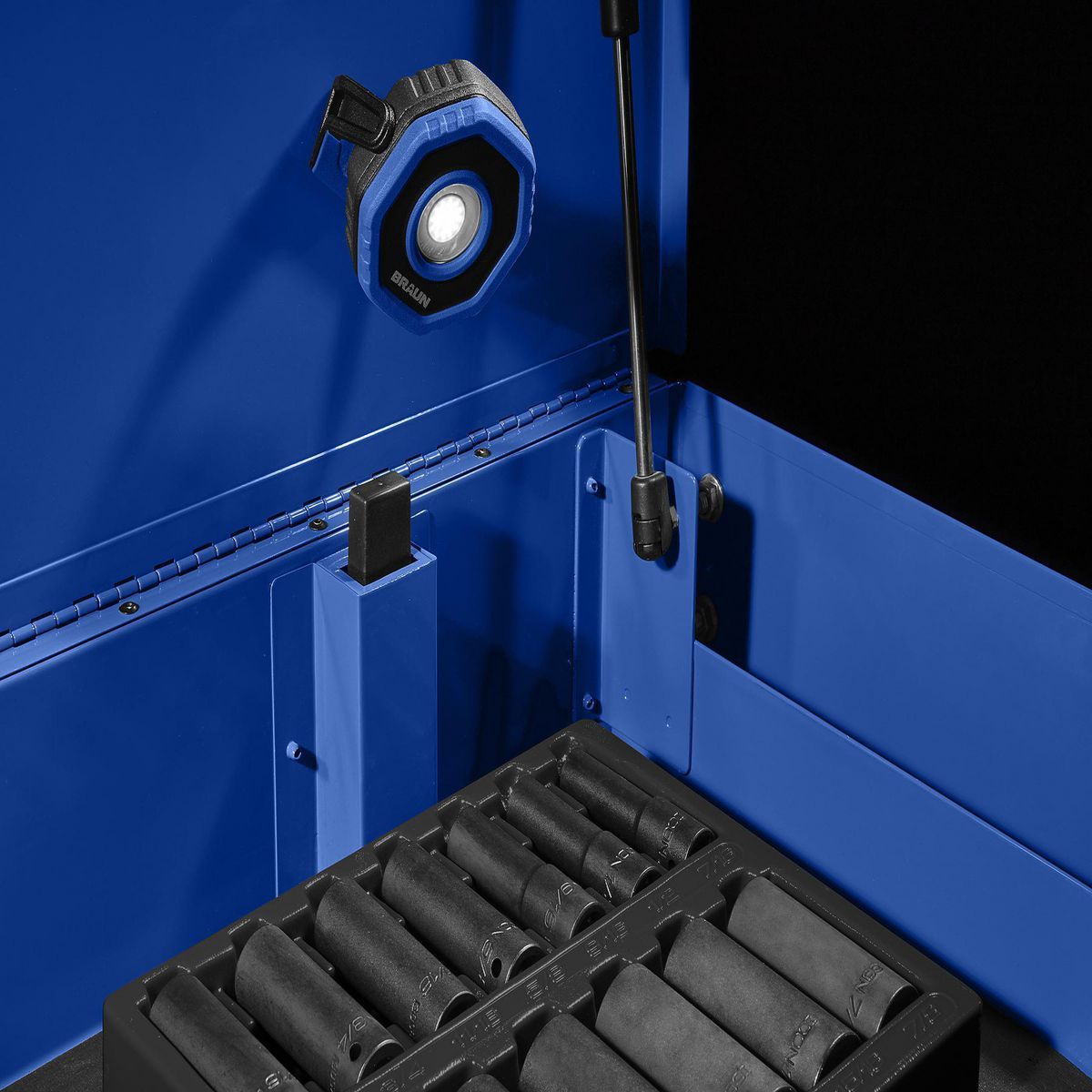 Luz de inundación LED magnética recargable ultra compacta de 750 lúmenes Braun, azul - 59225
