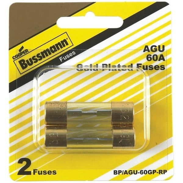 Eaton Bussmann Ferrule Fuse, 60 A - BP/AGU-60GP-RP