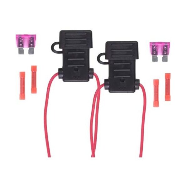 Haines Products Fuse Holder, 3 to 4A Amp Range, ATC Blade Fuse Fuse Type - BFH18-KIT HAINES PRODUCTS