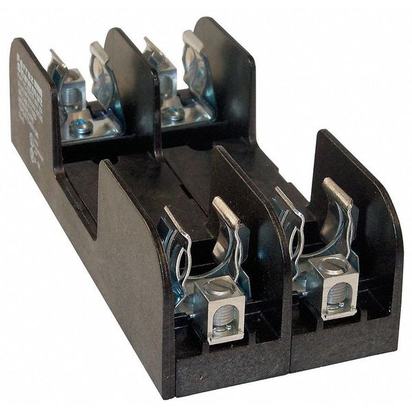 Mersen Open Fuse Block, R UL Class, 2 Poles, 31 to 60A Amp Range, 600V AC/DC Volt Rating - 60607R