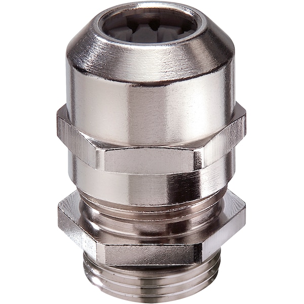 Wiska Cable Gland Nickel Plated Brass Metric M12x1.5 Long Thread 3-7mm - 10065008