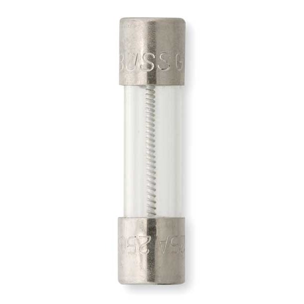 Eaton Bussmann Glass Fuse, GMD Series, Time-Delay, 1.25A, 250V AC, 100A at 250V AC, 10kA at 125V AC, 5 PK - GMD-1.25-R