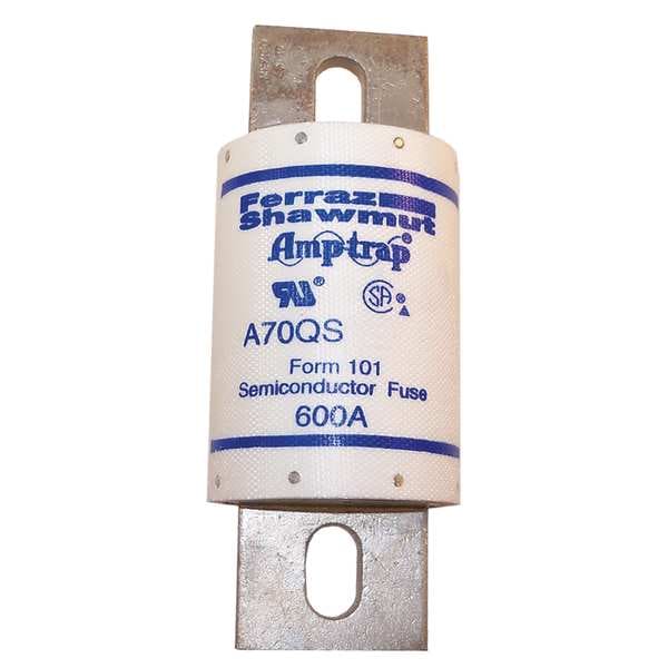 Mersen Semiconductor Fuse, A70QS Series, 600A, Fast-Acting, 700V AC, Bolt-On - A70QS600-4