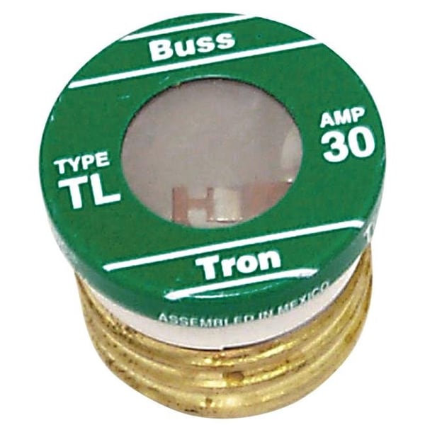 Eaton Bussmann Bussmann - Cooper TL-30PK4 4 Count 30 Amp Time Delay Plug Fuses - TL-30PK4