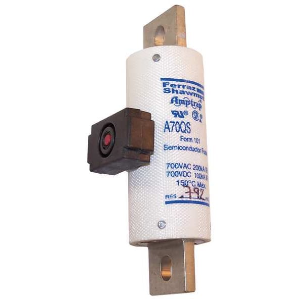Mersen Semiconductor Fuse, A70QS Series, 125A, Fast-Acting, 700V AC, Bolt-On - A70QS125-4IL