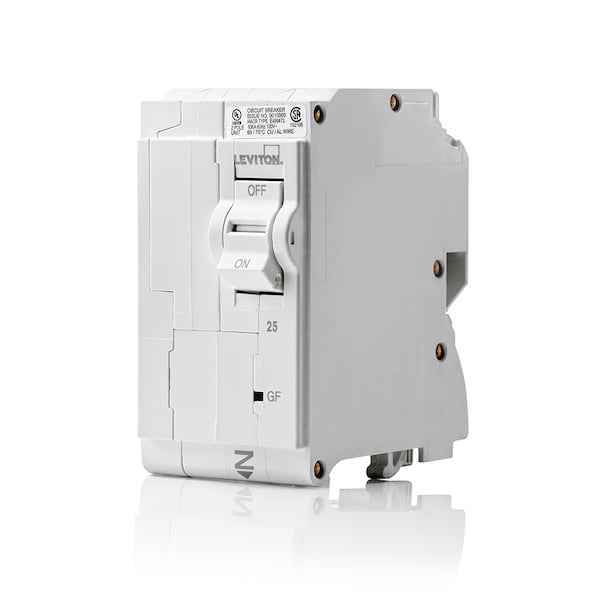 Leviton Circuit Breaker, 25A, 2 Pole, 120/240V AC - LB225-EP
