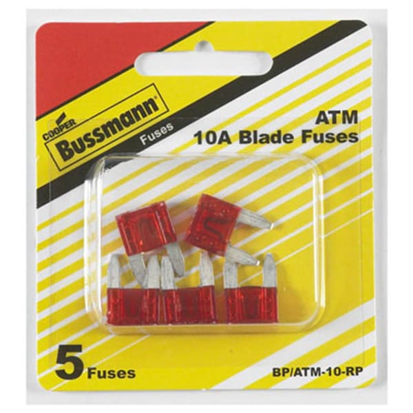Eaton Bussmann BP-ATM-10-RP 10 Amp RED Auto Fuse, 5PK - 157663