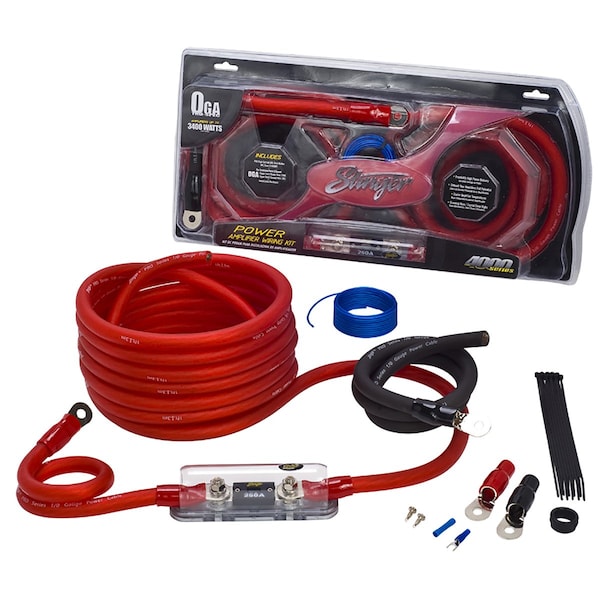 Stinger Electronics AMPKIT, 0/1GA, POWER ONLY, OFC, ANL FUSEHLDR - SK4201