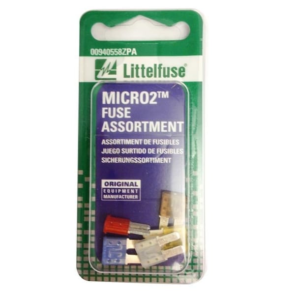 Littelfuse Fuse - Micro2 32V Assortment 5-Pc Card - 00940558ZPA