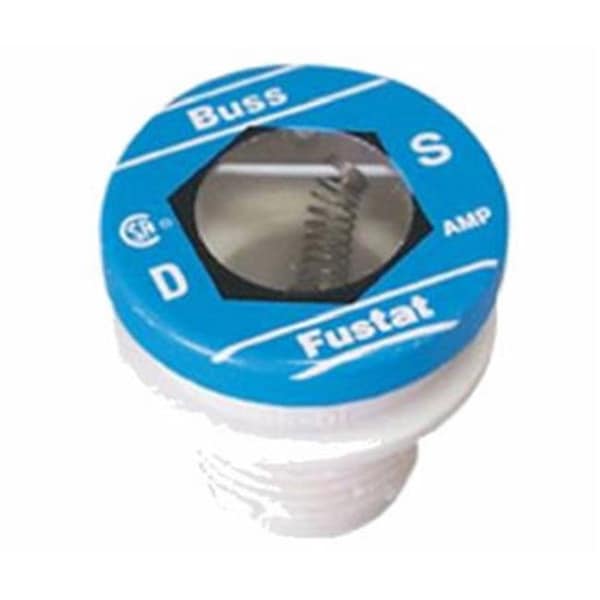 Eaton Bussmann Plug Fuse, S Series, Time-Delay, 30A, 125V AC, Indicating, 10kA at 125V AC - 248443