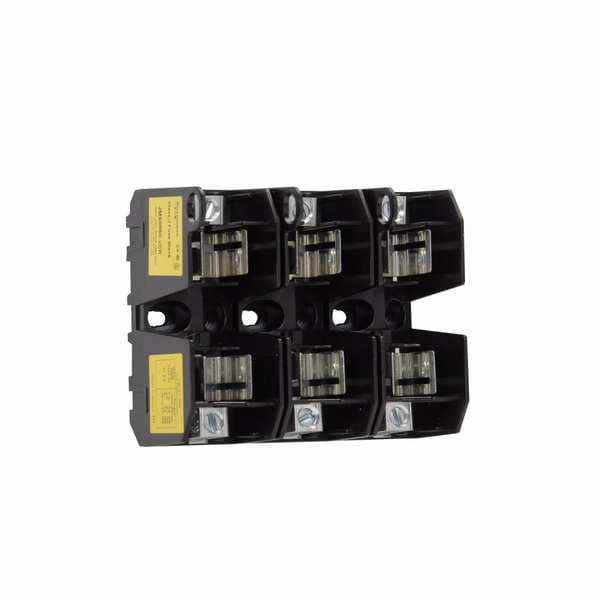 Eaton Bussmann Open Fuse Block, J UL Class, 3 Poles, 35 to 60A Amp Range, 600V AC/DC Volt Rating - JM60060-3CR