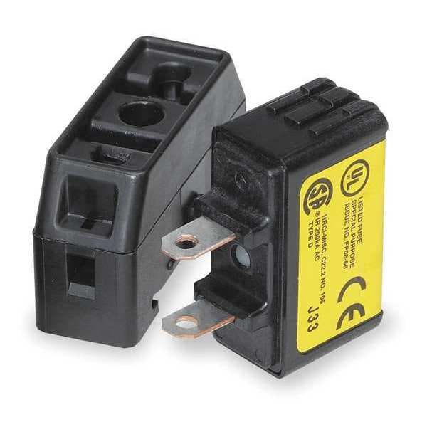 Eaton Bussmann Finger Safe Fuse Block, J UL Class, 1 Poles, 1 to 60A Amp Range, 600V AC/300V DC Volt Rating - TCFH60N