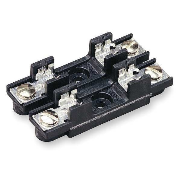Eaton Bussmann Open Fuse Block, 2 Poles, 0 to 30A Amp Range, 300V AC/DC Volt Rating - S-8301-2-R