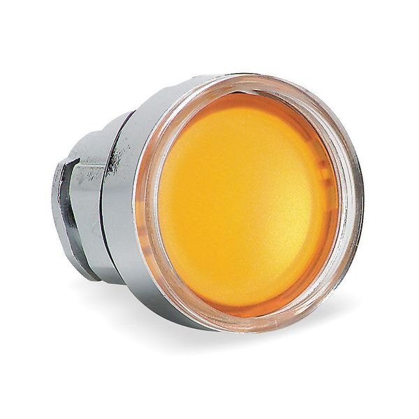 Operador de botón pulsador iluminado Schneider Electric, 22 mm, amarillo - ZB4BH053.