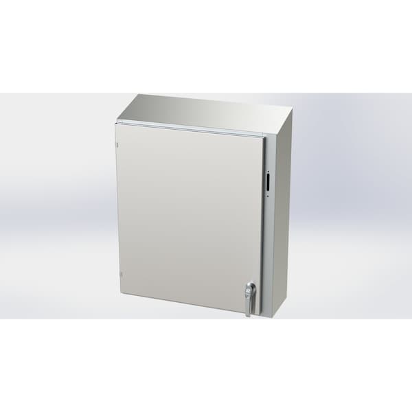 Saginaw Control & Engineering 304 Stainless Steel Electrical Enclosures, 36 in H, 10 in D, 31.38 in W, NEMA 3R, 4, 4X, 12, 13 - SCE-36XEL3110SSST
