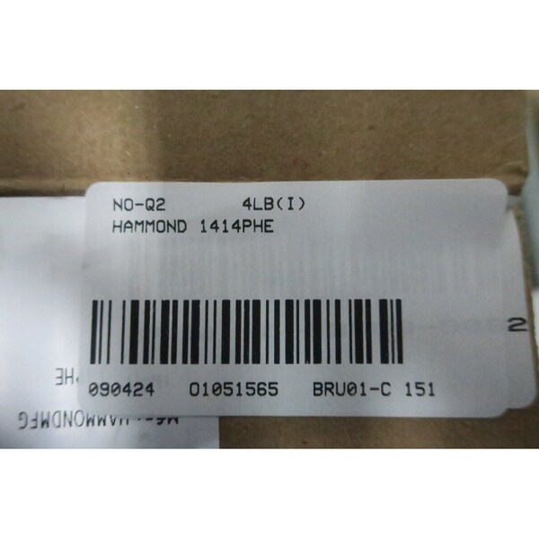 Hammond 4IN 6IN STEEL 6IN ENCLOSURE - 1414PHE