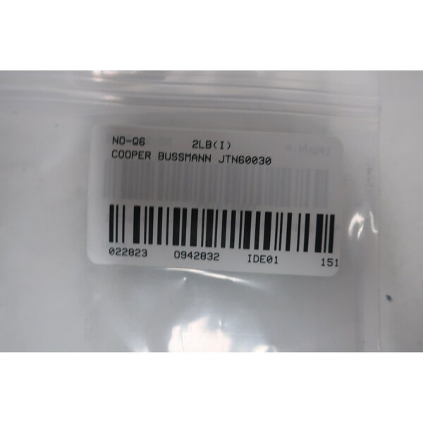 Eaton Bussmann Fuse Holder, 1 Poles, 600V AC Volt Rating - JTN60030