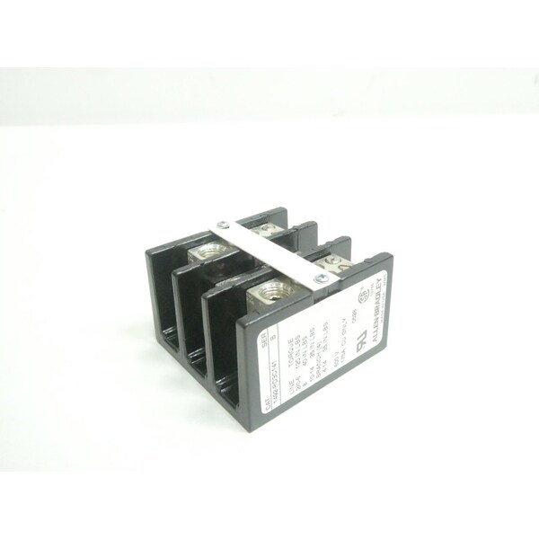 Allen Bradley Open Fuse Block, 3 Poles, 600V AC Volt Rating - 1492-PD3C141