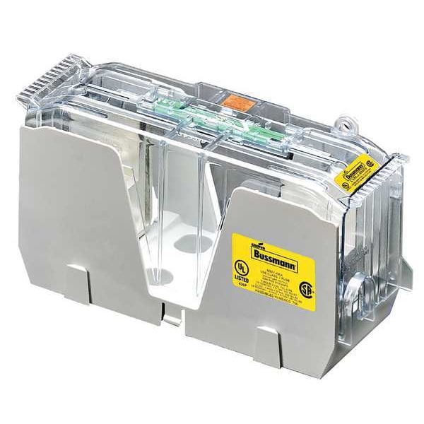Eaton Bussmann Open Fuse Block, J UL Class, 1 Poles, 225 to 400A Amp Range, 600V AC/DC Volt Rating - JM60400-1CR