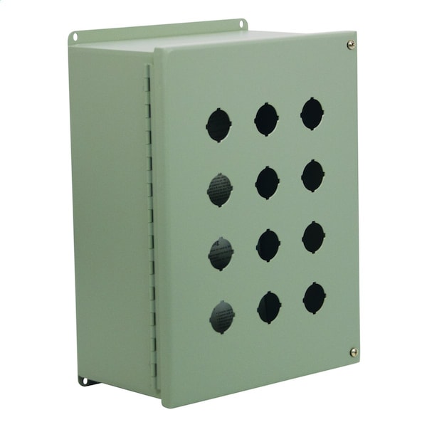Wiegmann Carbon Steel Electrical Enclosures, 19 in H, 6 in D, 18 in W, NEMA 12, Hinged - PBYX36