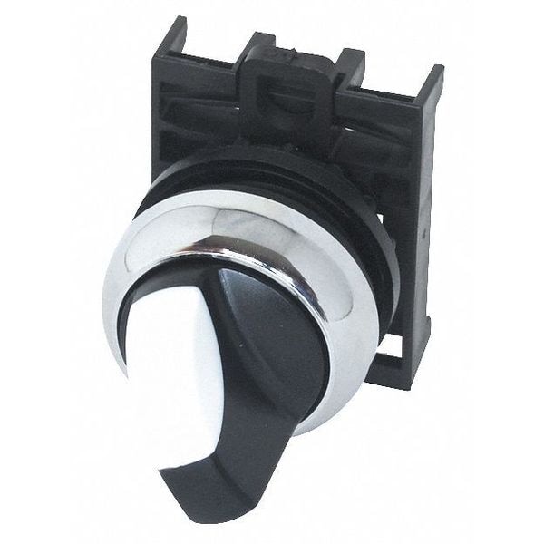 Interruptor selector no iluminado de Eaton, 22mm, 2 posiciones, perilla - M22M-WKV