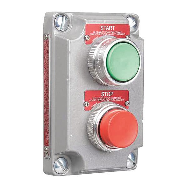Botón de encendido Killark verde y rojo a prueba de explosiones, 6.375 pulgadas x 6 pulgadas x 4.375 pulgadas, verde-rojo - XCS0B4.