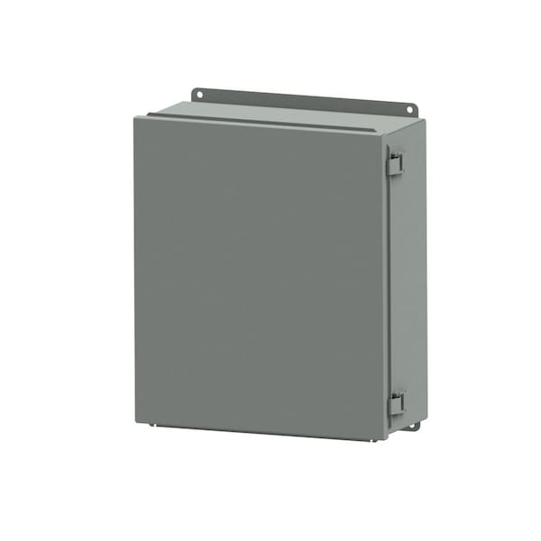 Wiegmann Carbon Steel Electrical Enclosures, 12 in H, 5 in D, 10 in W, NEMA 12, Hinged - B121005CHQR