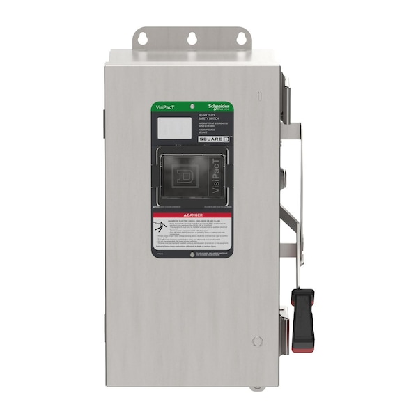 Interruptor de seguridad con fusible Schneider Electric, 600V AC/DC, 3 polos - VH362DSGL