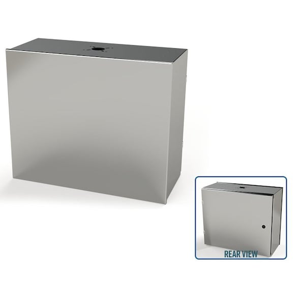 Saginaw Control & Engineering 304 Stainless Steel Electrical Enclosures, 20 in H, 10 in D, 24 in W, NEMA 3R, 4, 4X, 12, 13 - SCE-20HMI2410SSLP