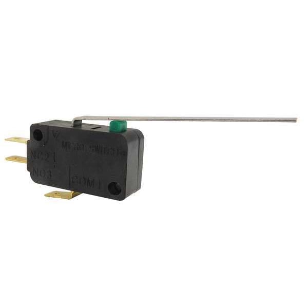 Interruptor de acción rápida en miniatura Honeywell, palanca, actuador largo, SPDT, capacidad de contacto de 0.1A @ 120V AC - V7-3S17D8-048.