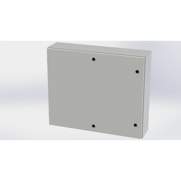 Saginaw Control & Engineering Carbon Steel Electrical Enclosures, 30 in H, 8 in D, 36 in W, NEMA 3R, 4, 12, 13, Hinged - SCE-30EL3608LPLG