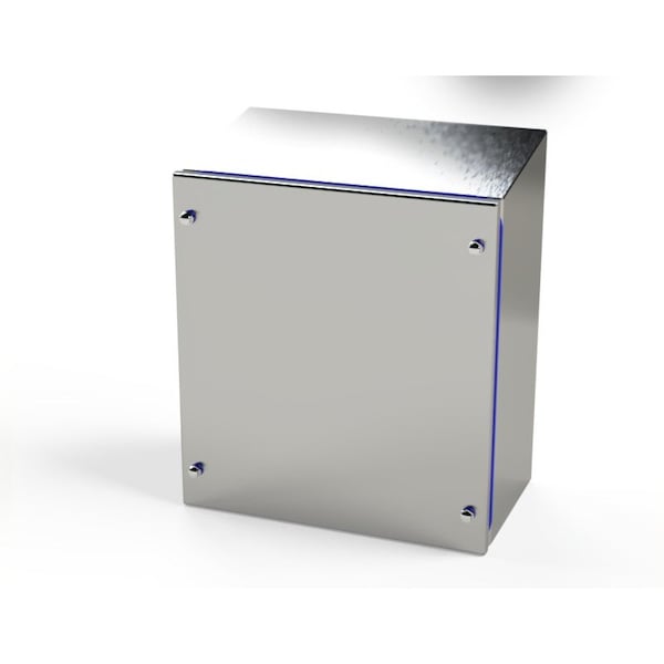 Saginaw Control & Engineering 304 Stainless Steel Electrical Enclosures, 12-1/2 in H, 6 in D, 11.50 in W, NEMA 3R, 4, 4X, 12, 13 - SCE-13KJ1206SSST