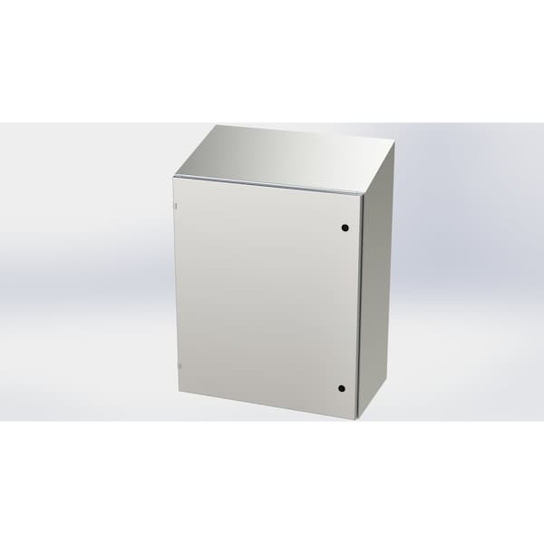 Saginaw Control & Engineering 304 Stainless Steel Electrical Enclosures, 36 in H, 16 in D, 30 in W, NEMA 3R, 4, 4X, 12, 13 - SCE-36EL3016SSST
