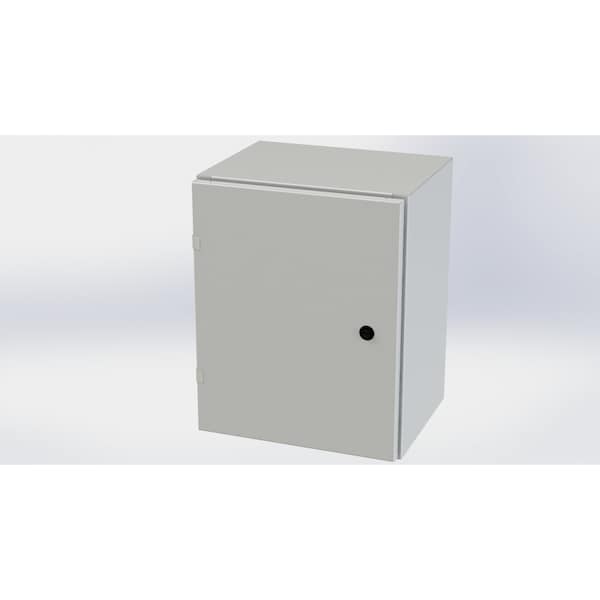 Saginaw Control & Engineering Carbon Steel Electrical Enclosures, 20 in H, 12 in D, 16 in W, NEMA 3R, 4, 12, 13, Hinged - SCE-20EL1612LPLG
