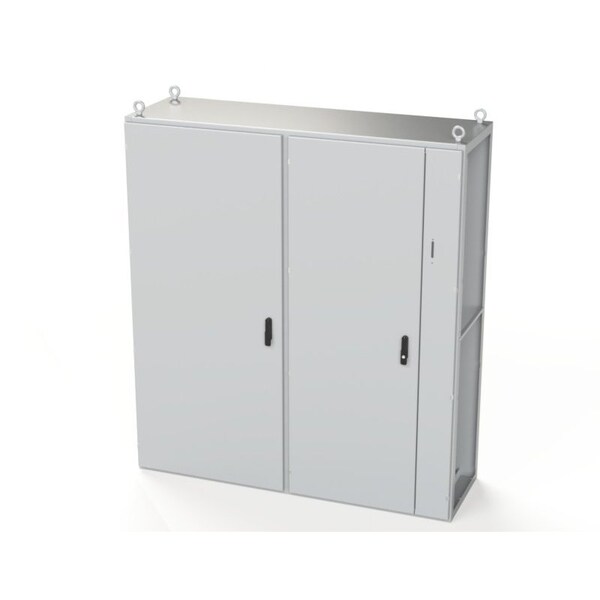 Saginaw Control & Engineering Carbon Steel Electrical Enclosures, 78.74 in H, 22 in D, 70.87 in W, NEMA 3R, 12, 13, Hinged - SCE-TD201806LG