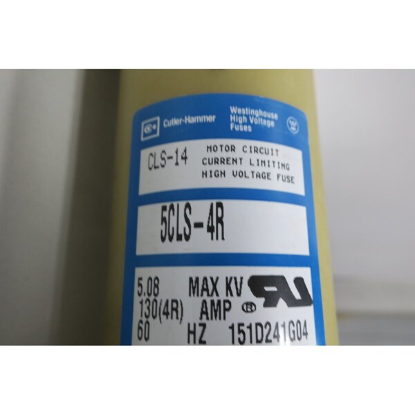 Eaton Cutler-Hammer Limiter Fuse, CLS Series, 1304A, 5080V AC, Cylindrical - 5CLS-4R 151D241G04