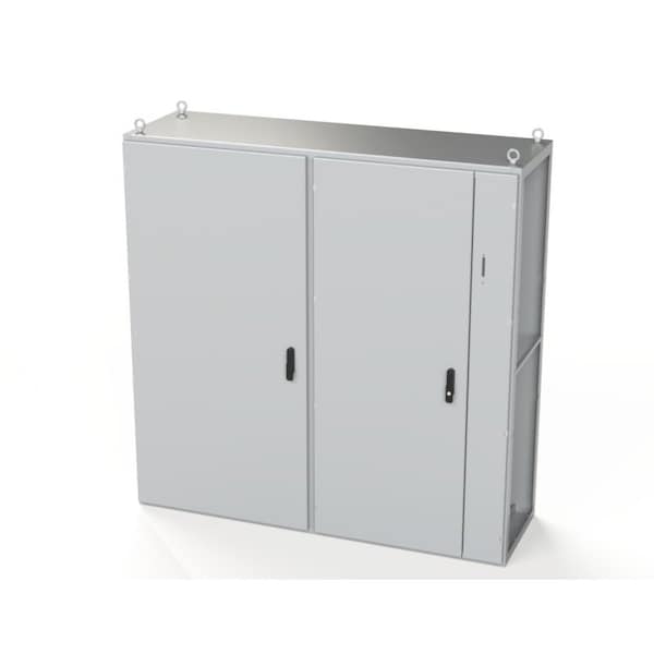 Saginaw Control & Engineering Carbon Steel Electrical Enclosures, 70.87 in H, 22 in D, 70.87 in W, NEMA 3R, 12, 13, Hinged - SCE-TD181806LG