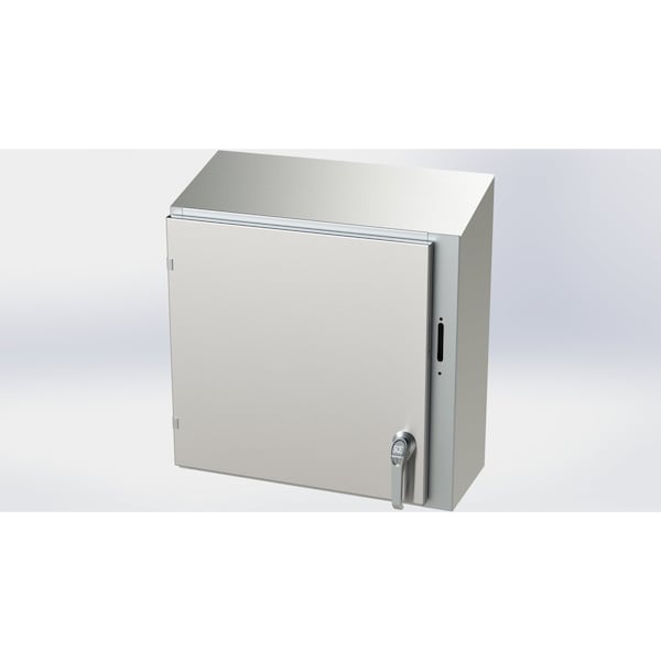 Saginaw Control & Engineering 304 Stainless Steel Electrical Enclosures, 24 in H, 10 in D, 25.38 in W, NEMA 3R, 4, 4X, 12, 13 - SCE-24XEL2510SSST