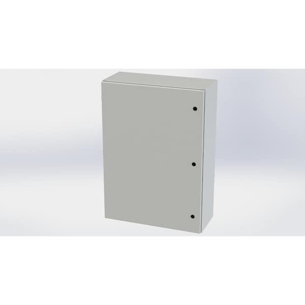 Saginaw Control & Engineering Carbon Steel Electrical Enclosures, 42 in H, 12 in D, 30 in W, NEMA 3R, 4, 12, 13, Hinged - SCE-42EL3012LPLG