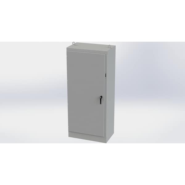 Saginaw Control & Engineering Carbon Steel Electrical Enclosures, 90 in H, 24 in D, 39-1/2 in W, NEMA 3R, 4, 12, 13, Hinged - SCE-90XM4024G