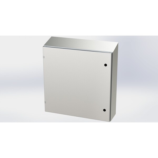 Saginaw Control & Engineering 304 Stainless Steel Electrical Enclosures, 30 in H, 8 in D, 30 in W, NEMA 3R, 4, 4X, 12, 13, Hinged - SCE-30EL3008SSST