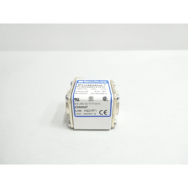 Ferraz Shawmut Fuse Link, Protistor Series, 315A, Very Fast-Acting, 700V AC, Bolted - PC30UD69V315TF