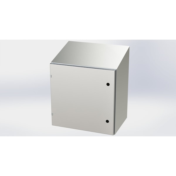 Saginaw Control & Engineering 304 Stainless Steel Electrical Enclosures, 24 in H, 16 in D, 24 in W, NEMA 3R, 4, 4X, 12, 13 - SCE-24EL2416SSST