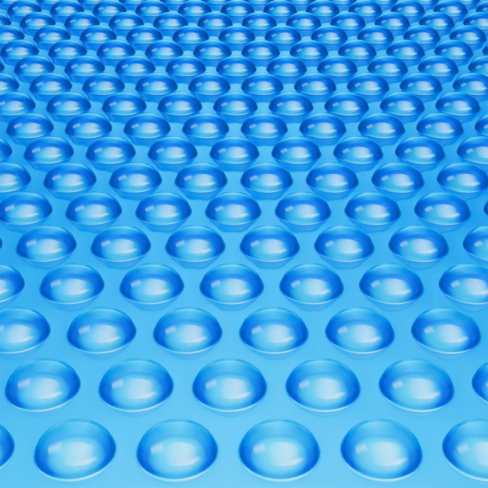 VEVOR Solar Pool Cover, 32 x 16 ft Rectangle Solar Blanket for Pools, Inground Above Ground Swimming Pool Solar Cover, 12 mil Solar Covers Blue - TYNJRYCMJX32KY9WHV0