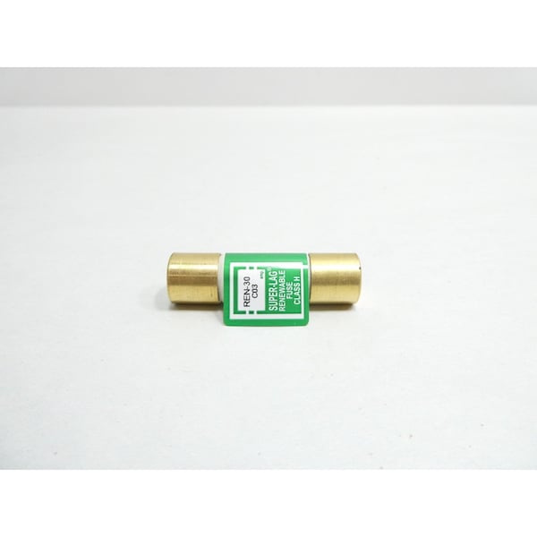 Eaton Bussmann Cartridge Fuse, REN Series, 30A, Time-Delay, 250V AC, Cylindrical, 10 PK - REN-30