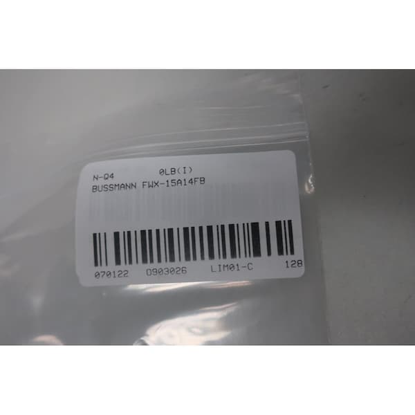 Eaton Bussmann Cartridge Fuse, FWX-A14FB Series, 30A, 250V AC, Cylindrical, 10 PK - FWX-15A14FB
