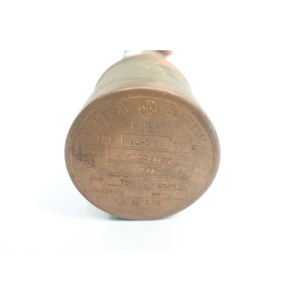 Ge Cartridge Fuse, 9F60 Series, 7A, 4800V AC, Cylindrical - 9F60CED007