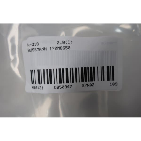 Eaton Bussmann Fuse Link, 1000A, Very Fast-Acting, 1000V AC, Blade - 170M8650