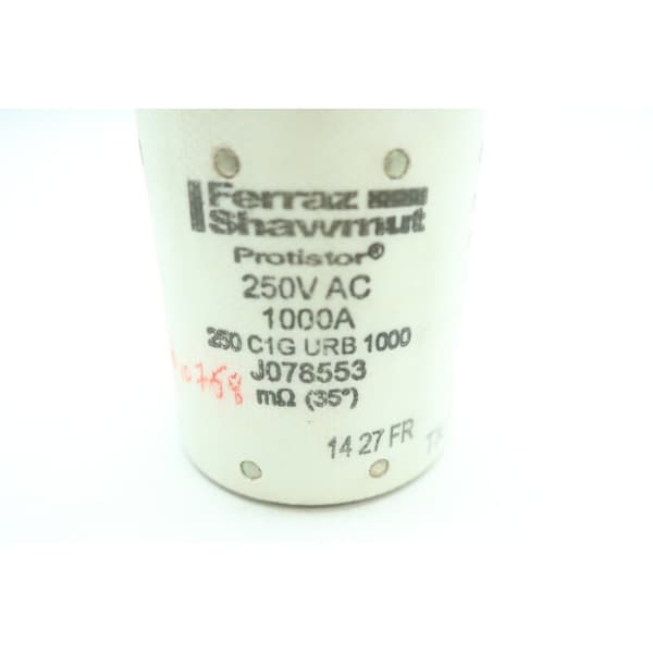 Ferraz Shawmut Fuse Link, C1G Series, 1000A, 250V AC - C1GUB25V1000